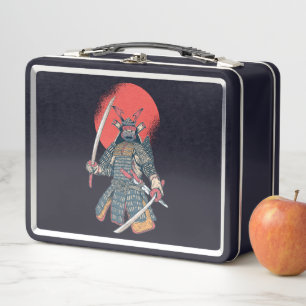 Great Samurai Warrior Metal Lunch Box