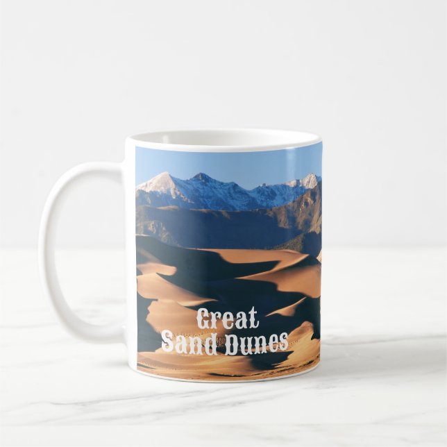 Great Sand Dunes National Park at Sunset  Mug (Left)