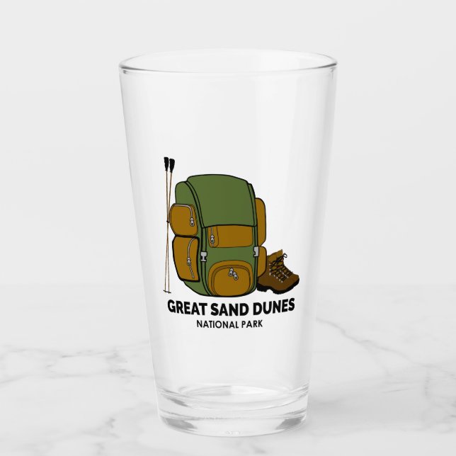 Great Sand Dunes National Park Backpack Glass (Front)