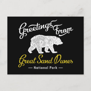 Great Sand Dunes National Park Bear Postcard