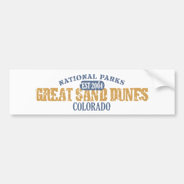 Great Sand Dunes National Park Bumper Sticker (Front)