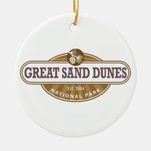 Great Sand Dunes National Park Ceramic Tree Decoration