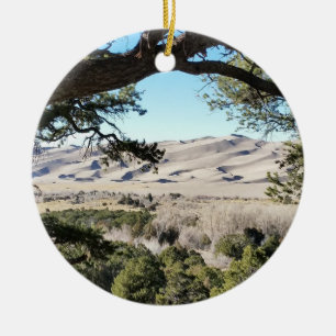 Great Sand Dunes National Park Ceramic Tree Decoration