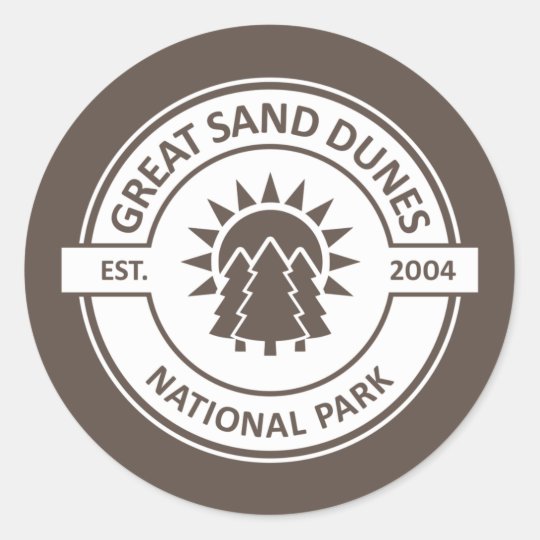 Great Sand Dunes National Park Classic Round Sticker | Zazzle.co.uk