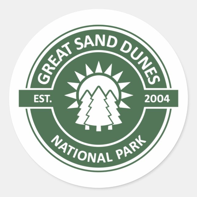 Great Sand Dunes National Park Classic Round Sticker (Front)