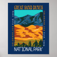 Great Sand Dunes National Park Colorado Distressed