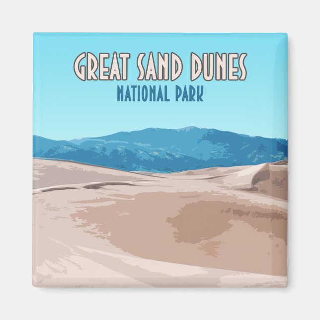 Great Sand Dunes National Park Colorado Magnet (Front)