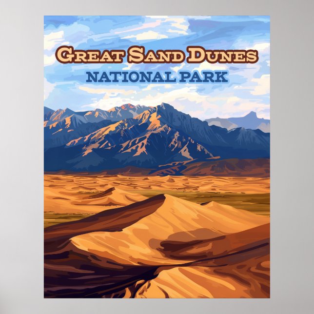 Great Sand Dunes National Park Colorado Poster (Front)