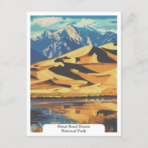 Great Sand Dunes National Park, Colorado USA Postcard