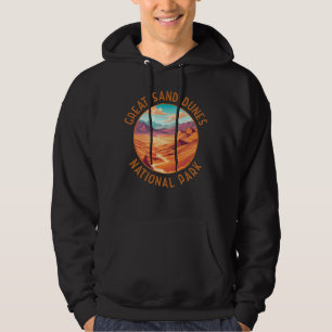 Great Sand Dunes National Park Distressed Circle Hoodie