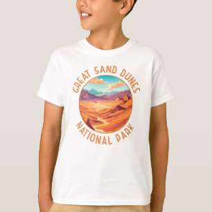 Great Sand Dunes National Park Distressed Circle T-Shirt