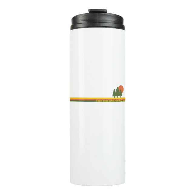 Great Sand Dunes National Park Pine Trees Sun Thermal Tumbler (Front)