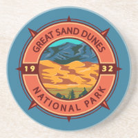 Great Sand Dunes National Park Retro Compass
