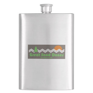 Great Sand Dunes National Park Retro Hip Flask