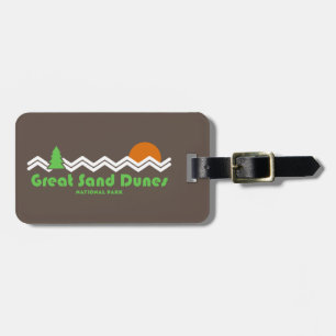 Great Sand Dunes National Park Retro Luggage Tag