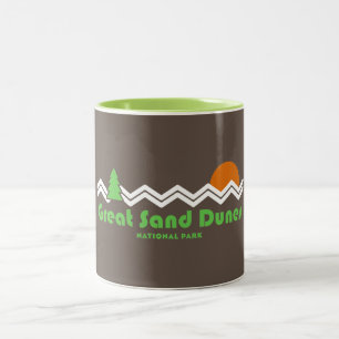 Great Sand Dunes National Park Retro Two-Tone Coffee Mug
