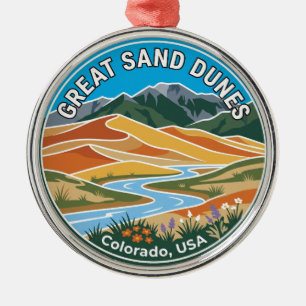 Great Sand Dunes National Park USA Metal Tree Decoration