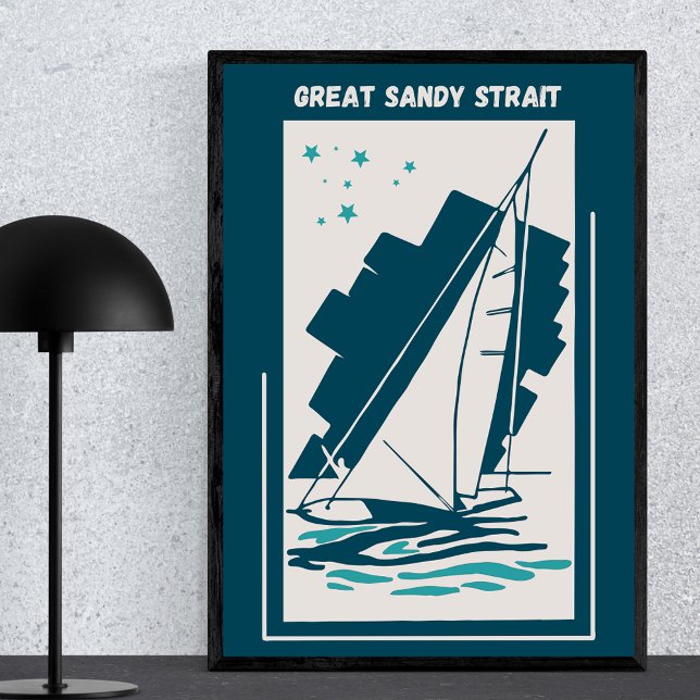 Great Sandy Strait in Queensland - Vintage Sailing Poster (Creator Uploaded)