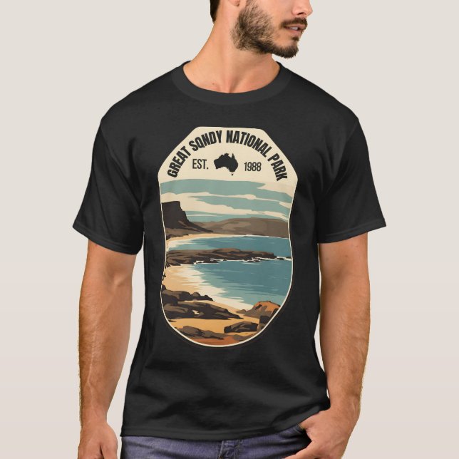 Great Sandy � The Endless Horizon of Australia T-Shirt (Front)