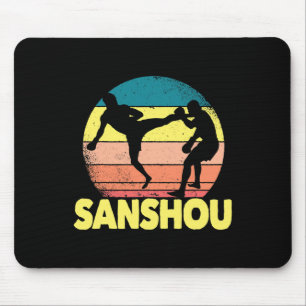 Great Sanshou Design Chinese Kickboxing Martial Ar Mouse Mat