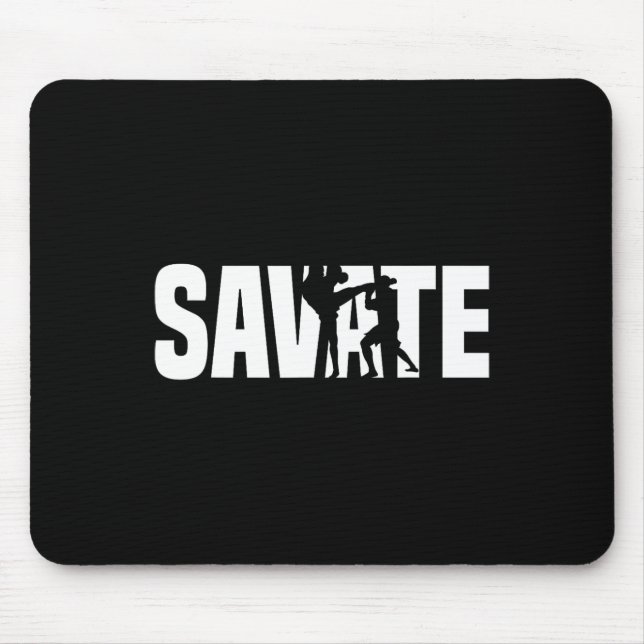 Great Savate Boxing Outfit Kick Mma Kickboxing  Mouse Mat (Front)