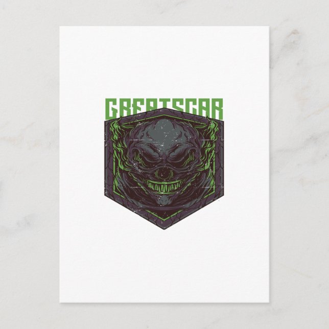 GREAT SCAR POSTCARD (Front)