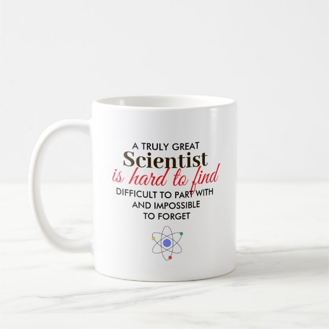 Great Scientist Personalised Name Gift Coffee Mug (Left)