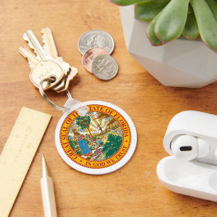 Great Seal Of Florida Key Ring