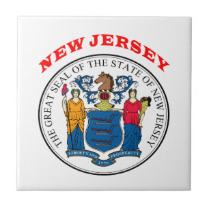 Great Seal Of  State New Jersey Tile