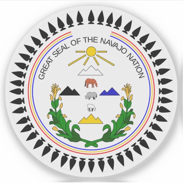 Great seal of the Navajo nation and tribe, USA (Front)