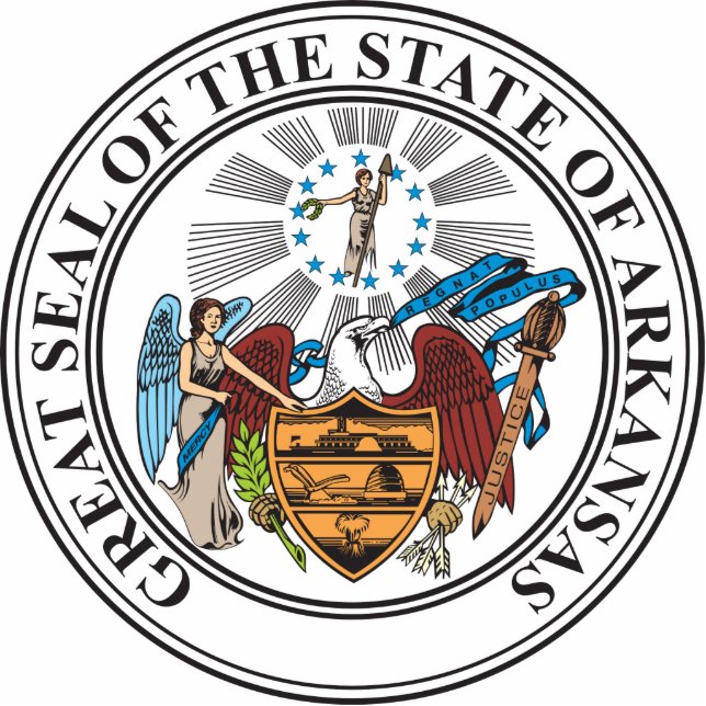 Great seal of the state of Arkansas Standing Photo Sculpture (Front)