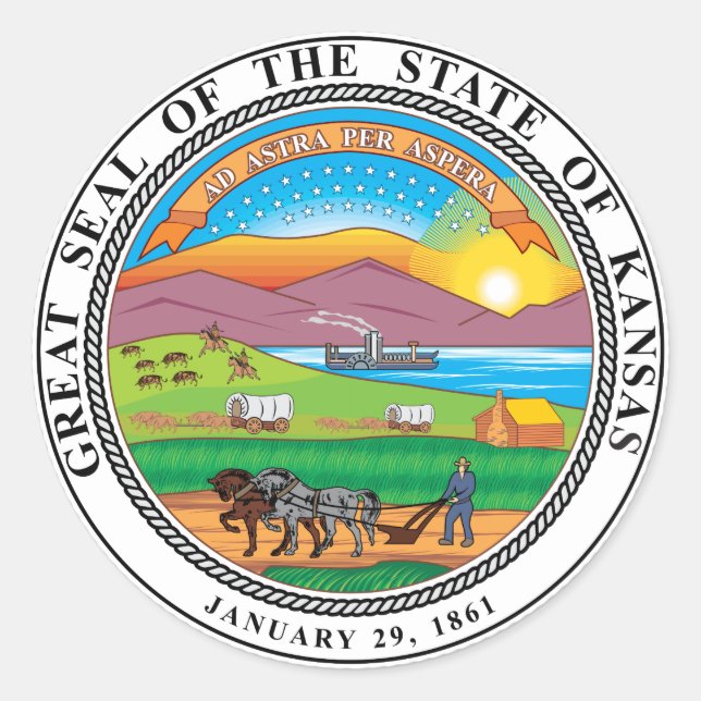 Great seal of the state of Kansas (Front)