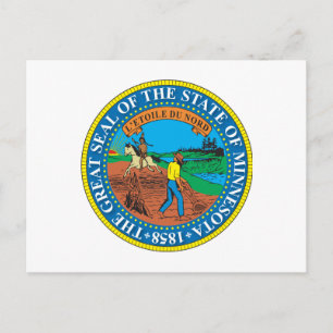 Great seal of the state of Minnesota Postcard