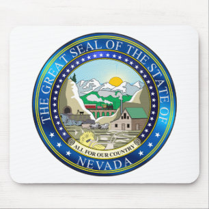 Great seal of the state of Nevada Mouse Mat
