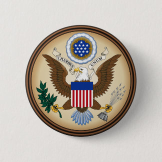 GREAT SEAL OF THE UNITED STATES 6 CM ROUND BADGE