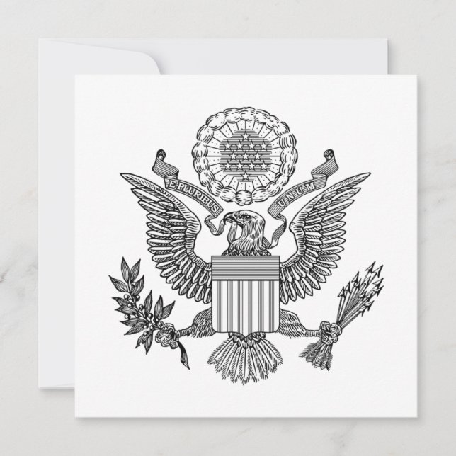 Great Seal of the United States of America (USA) Card (Front)