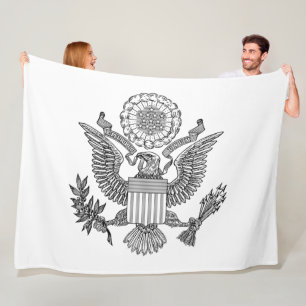 Great Seal of the United States of America (USA) Fleece Blanket