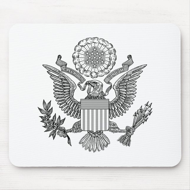 Great Seal of the United States of America (USA) Mouse Mat (Front)