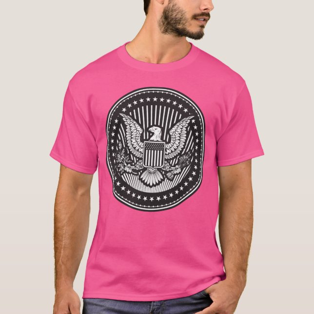 Great Seal of the United States Wow Pink T-Shirts (Front)