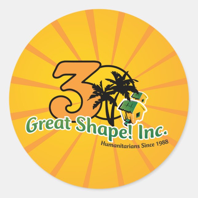 Great Shape! Inc. 30th Anniversary Sticker (Front)