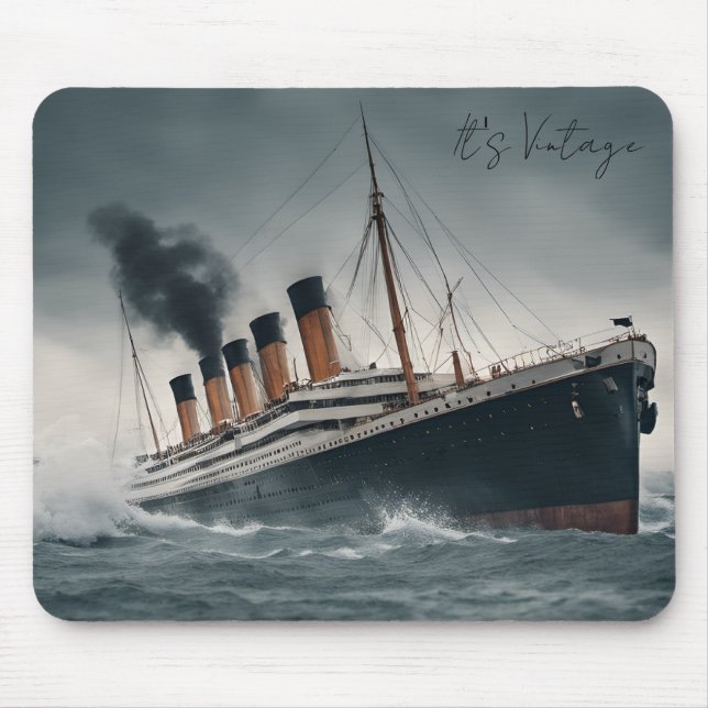 Great Ship Titanic on Ocean Classic  Mouse Mat (Front)