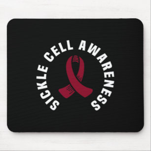 Great Sickle Cell Awareness Pocket Apparel Burgund Mouse Mat