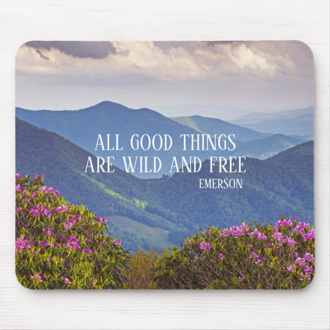 Great Smokey Mountain Spring Customised Mouse Mat (Front)