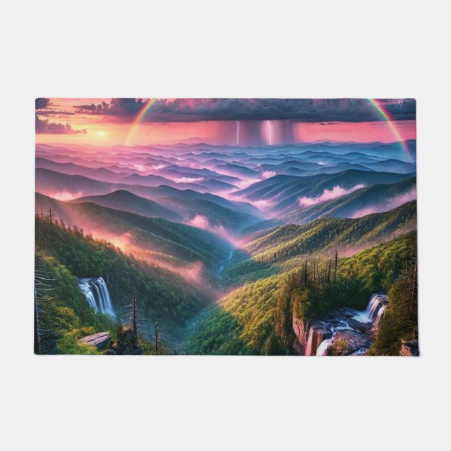 Great Smokey Mountains Doormat (Front)