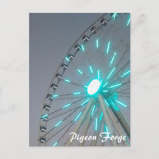 Great Smoky Mountain Ferris Wheel Pigeon Forge TN Postcard (Front)