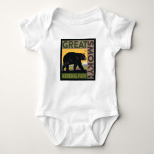 Great Smoky Mountain National Park  Bear Baby Bodysuit