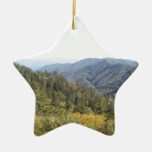 Great Smoky Mountain Vista 1 Ceramic Tree Decoration