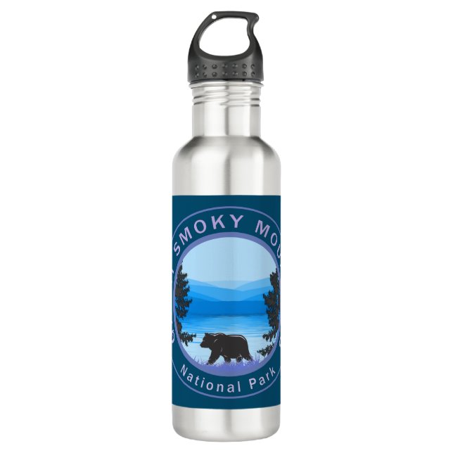Great Smoky Mountains Bear 710 Ml Water Bottle (Front)