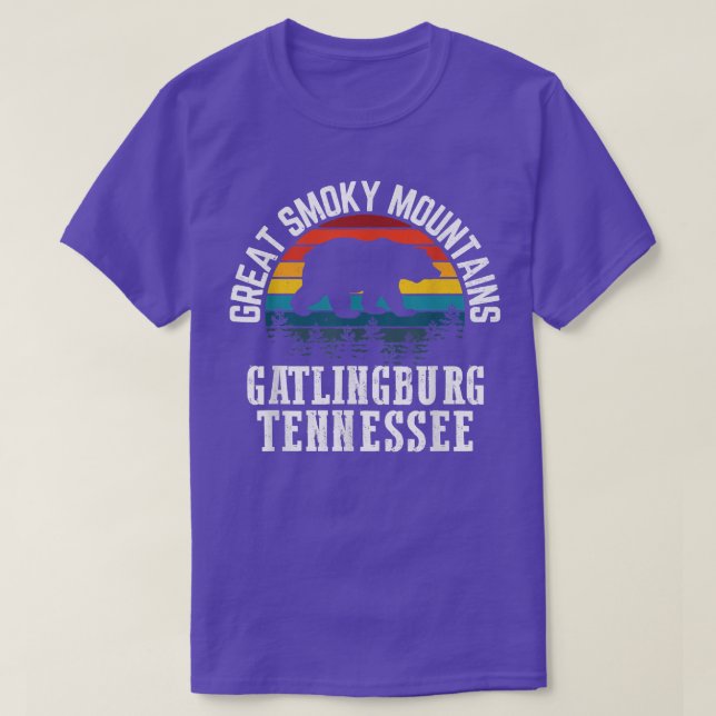 Great Smoky Mountains Bear Tennessee Gatlinburg Na T-Shirt (Design Front)