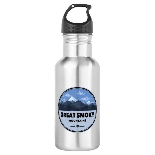 Great Smoky Mountains Camping 532 Ml Water Bottle (Front)
